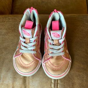 Toddler Vans Sk8 hi - unicorns and rainbows